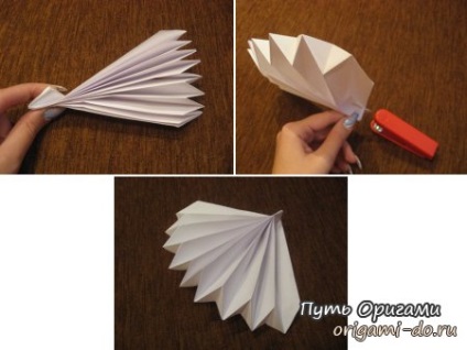 Cum de a face un fan origami - modul de origami