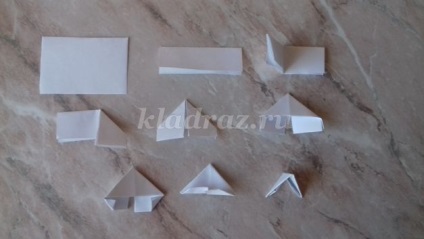 Cum de a face o fulg de zăpadă din hârtie într-o tehnică modulară origami pas cu pas cu o fotografie