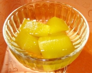 Főzni sütőtök kompót (hűtendő) Főzni sütőtök kompót