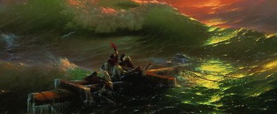 Festés és (kilencedik Aivazovsky fragmens) kép- és