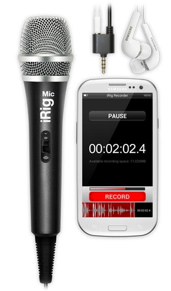 Microfon condensator ik multimedia irig mic