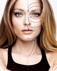 Kozmetikai arcmasszázs vezetékek és berendezések mozgások videó