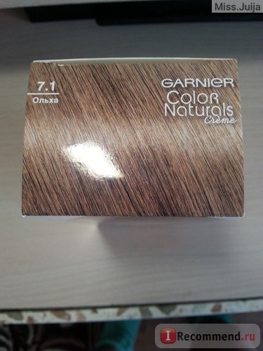 Фарба для волосся garnier color naturals глибоке харчування, насичений колір - «вільха 7