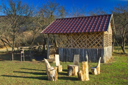 Acoperiș gazebo cu mâinile tale