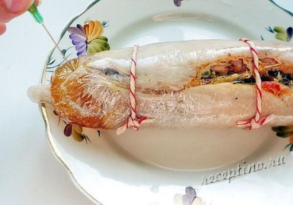 Курячий рулет з грибами і овочами - покроковий рецепт з фото