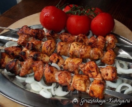 Csirke kebab Georgian - Grúz konyha