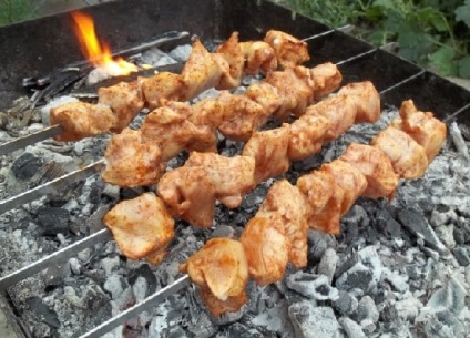 Csirke kebab Georgian - Grúz konyha