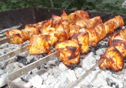 Csirke kebab Georgian - Grúz konyha