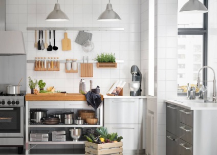Кухні ІКЕА фото кращих варіантів інтер'єру в скандинавському стилі