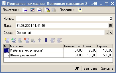 Laboratóriumi munka №2 létrehozása dokumentumok a környezetben 1C Enterprise 8 (dokumentumok) Laboratóriumi munka №2 létrehozása dokumentumok a környezetben 1C Enterprise 8