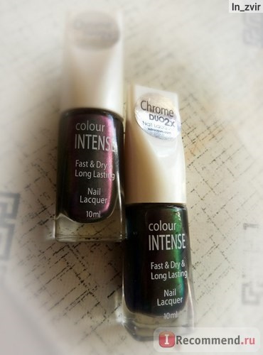 Лак для нігтів colour intense nail lacquer chrome duo2x - «прекрасний дуохром за смішні гроші