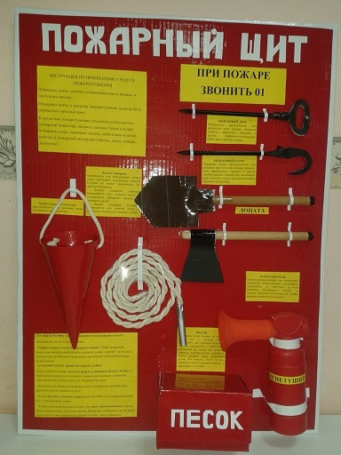 Макет пожежного щита своїми руками в дитячому садку