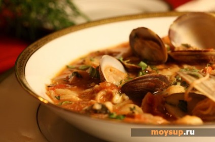 Marseille bouillabaisse leves - egy kifinomult recept egy fotó