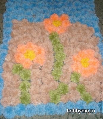 Master-clasa mat de pompoms cu propriile mâini - un hobby de mare