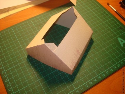 Майстер-клас подарункова коробочка будиночок з черепичним дахом - ярмарок майстрів - ручна робота,