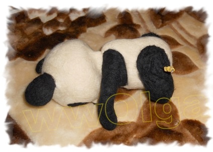 Maestru de clasă pe felting o panda urs