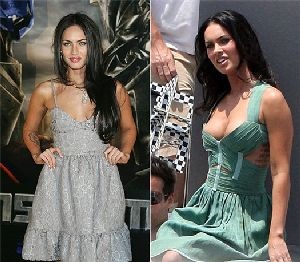 Rezultatele Megan Fox înainte și după operațiuni