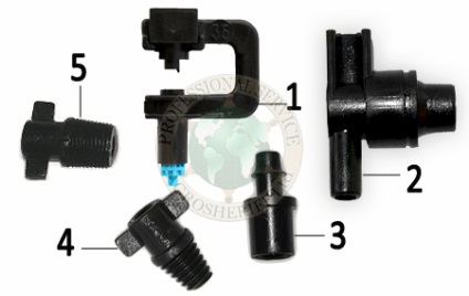 Seria Minisprinkler 4191 pentru grădinile verticale și grădinile de legume, mediul vertical