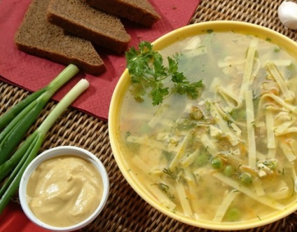 Мої рецепти традиційний татарський суп з локшиною наваристий