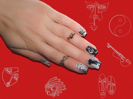 Nail art în stilul de abstracție 15 exemple - club de femei