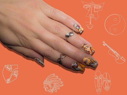 Nail art în stilul de abstracție 15 exemple - club de femei