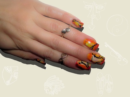 Nail art în stilul de abstracție 15 exemple - club de femei