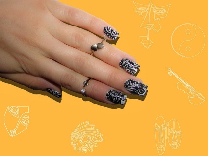 Nail art în stilul de abstracție 15 exemple - club de femei