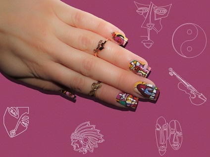 Nail art în stilul de abstracție 15 exemple - club de femei