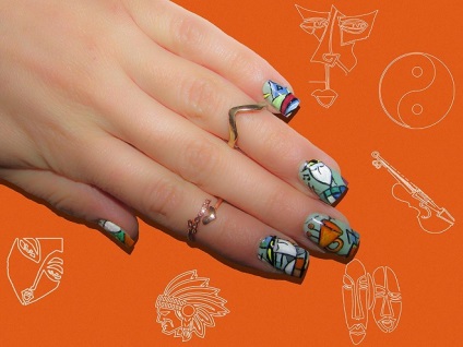 Nail art în stilul de abstracție 15 exemple - club de femei