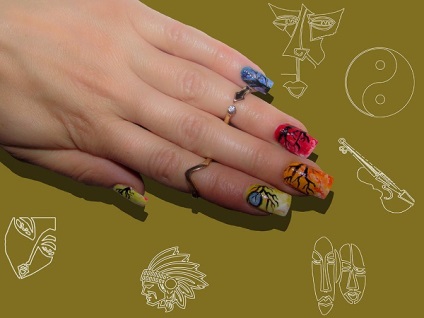 Nail art în stilul de abstracție 15 exemple - club de femei