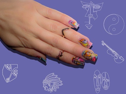 Nail art în stilul de abstracție 15 exemple - club de femei