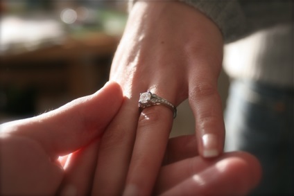 На якому пальці носять помолвочноє кільце після весілля