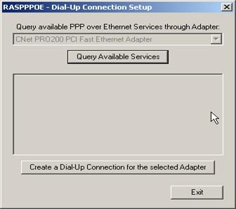 Configurarea pppoe în Windows 98