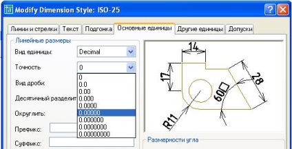 Setarea stilului de dimensiune