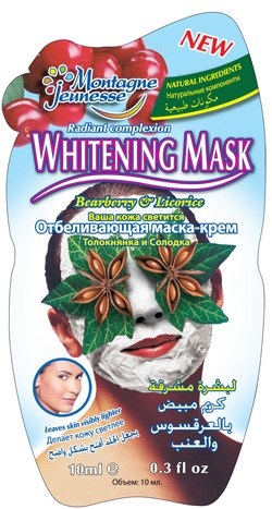 Áldás az arcszínt - Montagne Jeunesse Whitening Cream - maszk medveszőlő és édesgyökér vélemények