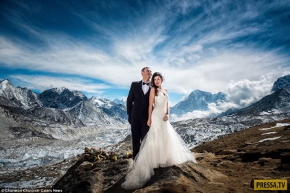 O nunta de neuitat pe Everest (16 fotografii)