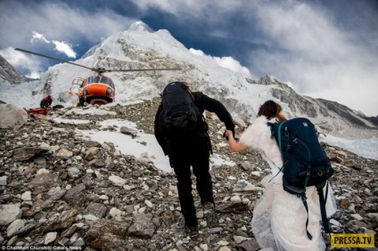 O nunta de neuitat pe Everest (16 fotografii)