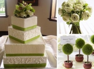 Ніжна або яскрава зелена весілля