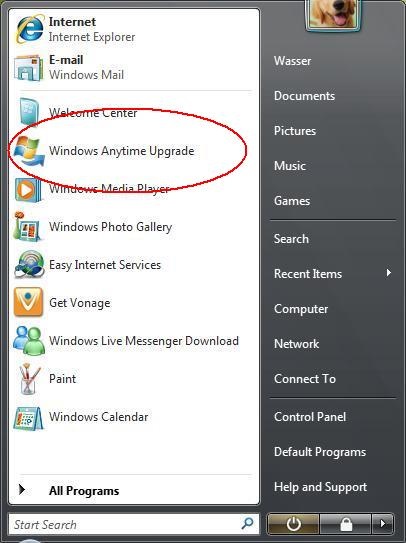 Notebook hp - Windows frissítése a DVD-meghajtó Windows Vista Anytime Upgrade szolgáltatás