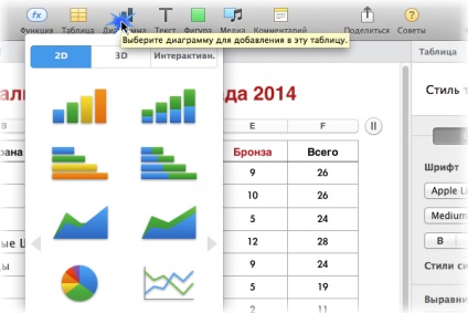 Numbers створюємо красиву діаграму, i ·