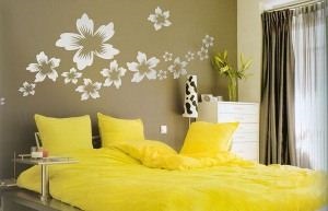 Оформлення стін у спальні варіанти, фарбування, обклеювання, декор, інструкція по вибору і дизайну -