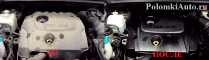 Descrierea compartimentului motorului sub toyota camry în 40, ruperea mașinii