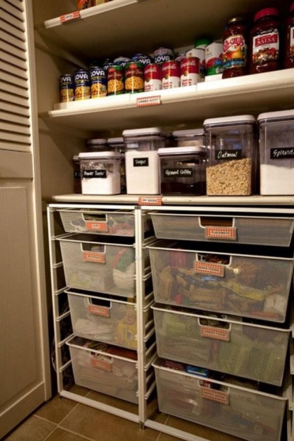 Organizare și depozitare în bucătărie 65 de moduri