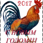 Cărți poștale din noul an 2017 cocoș