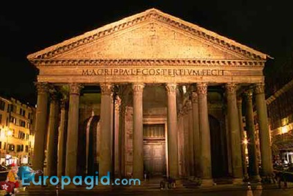 Római Pantheon, hogyan juthatunk el oda, nyitvatartási idők és a menetjegy árának a római pantheon