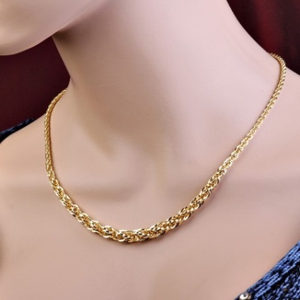 Rigid Chain Braiding (54 pics), care țese o coajă de lanț de aur în jurul gâtului