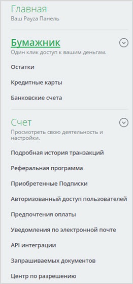 Payza - un portofel în limba rusă, înregistrare, intrare, utilizarea unui cont