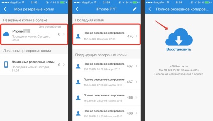 Névjegyek átvitele a Windows Phone iOS-