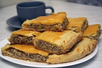 Cake hússal - recept képpel (olaj só bors) Cake hússal - receptek képekkel