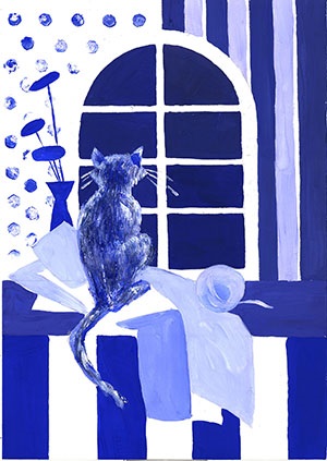 Politehnica - pisica de fereastra (ploaie)